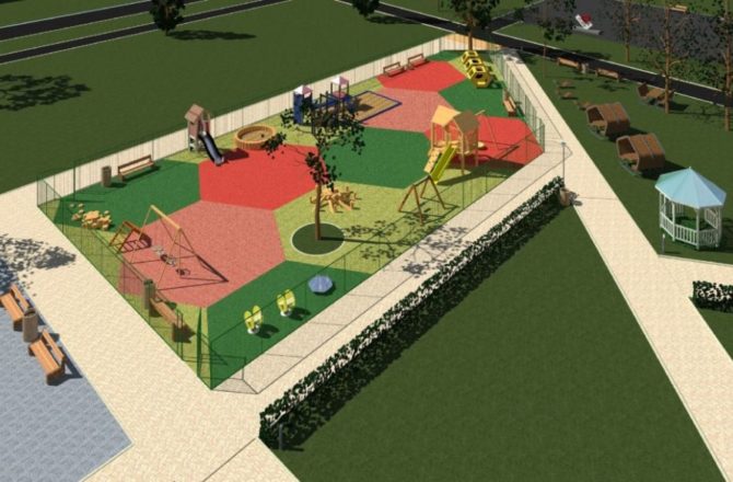В рамках нацпроекта в Осе началось комплексное благоустройство Ярмарочной площади